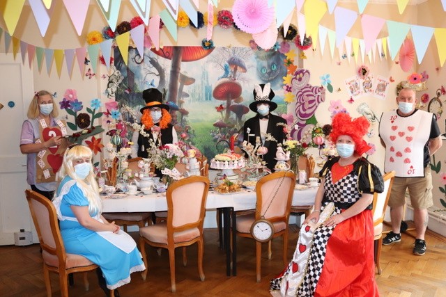 Birchwood holds a fun-filled Mad Hatter's tea party. 